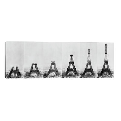 Building Eiffel - Wrapped Canvas Panoramic Print
