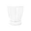 Table de chevet chic en métal blanc avec table de chevet moderne pour le décor de chambre à coucher avec concept d'économie d'espace