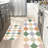 Pastel Diamond Kitchen Mats, 2 Pack, for Kitchen & Bathroom