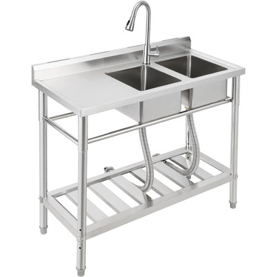 Freestanding Sink With Workbench