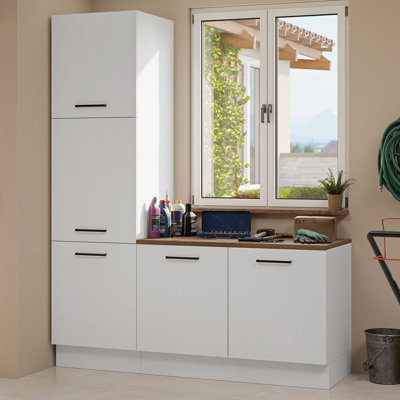  Armoire de rangement pour garage L 70 po avec 5 portes et plusieurs compartiments