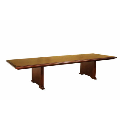 Rectangular Solid Wood Conference Table