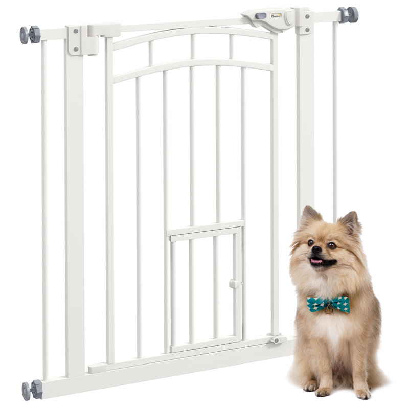 Barrière murale pour animaux Enoc, Blanc, H 29,9 po x l 31,5 po x P 1,6 po