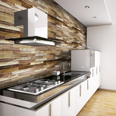 Brown Faux Dutch Oak, 3.2 Ft X 1.6 Ft, Pvc 3D Wall Panel, Interior Design Wall Panelling Decor Commercial And Residential Application, 5.1 Sq. Feet