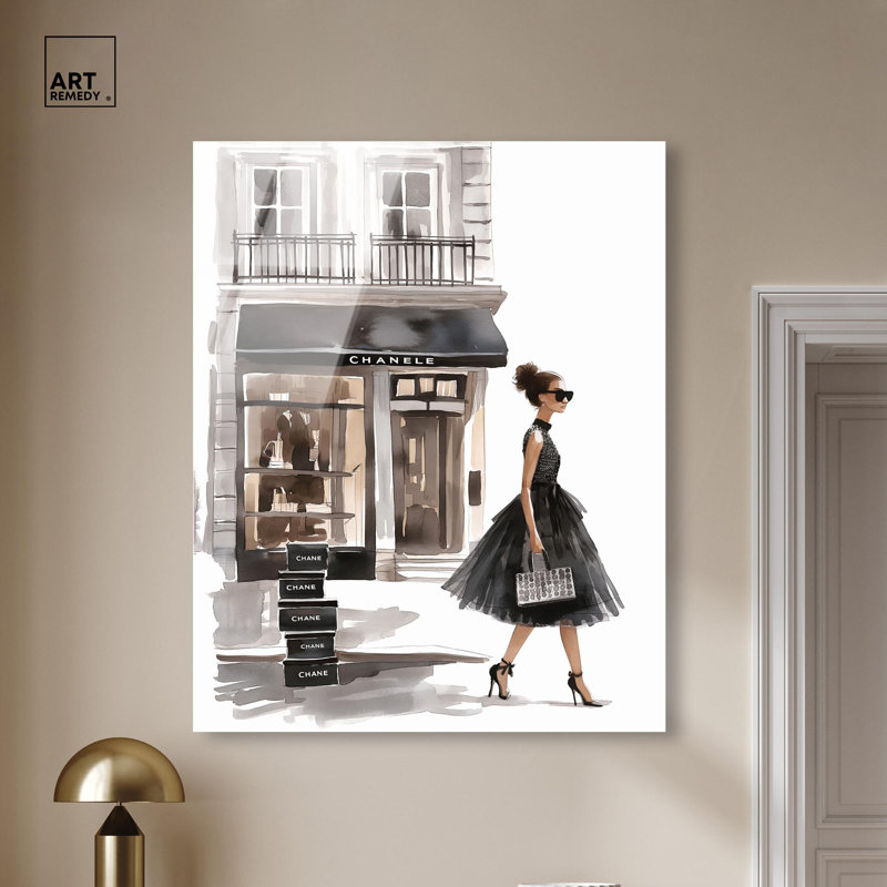 Art mural en verre Glamour Exit, H 45 po x l 36 po
