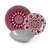 Mandala Red 18 Piece Porcelain Dinnerware Set - Service for 6