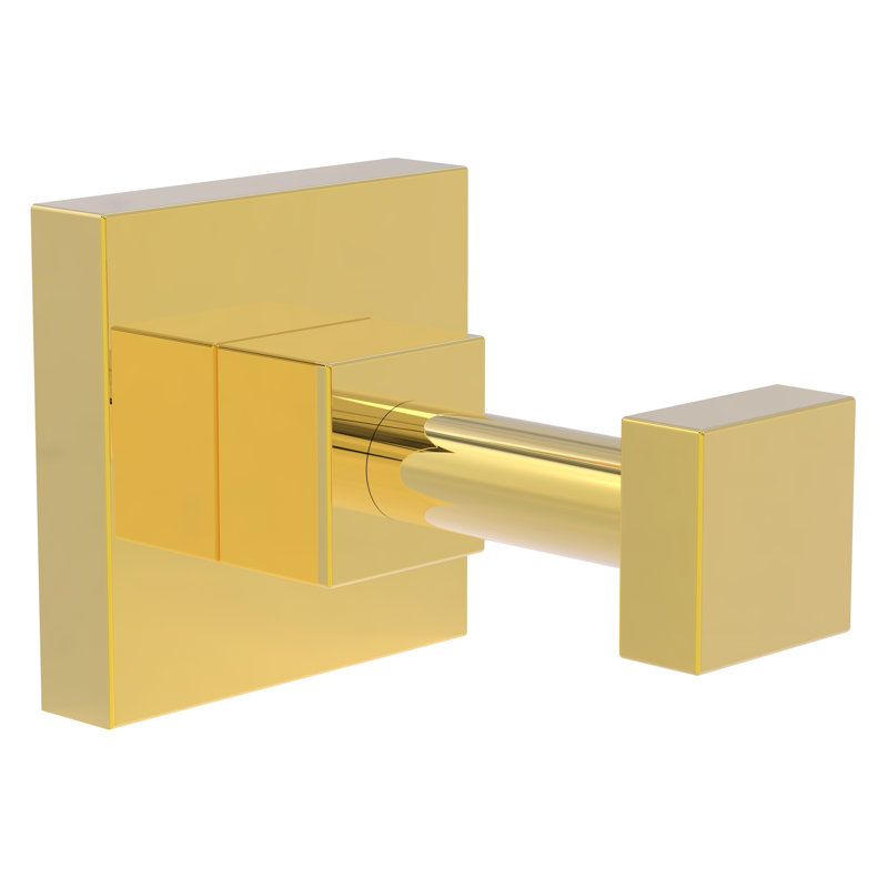 Argo Wall Mounted Robe Hook, Polished Brass