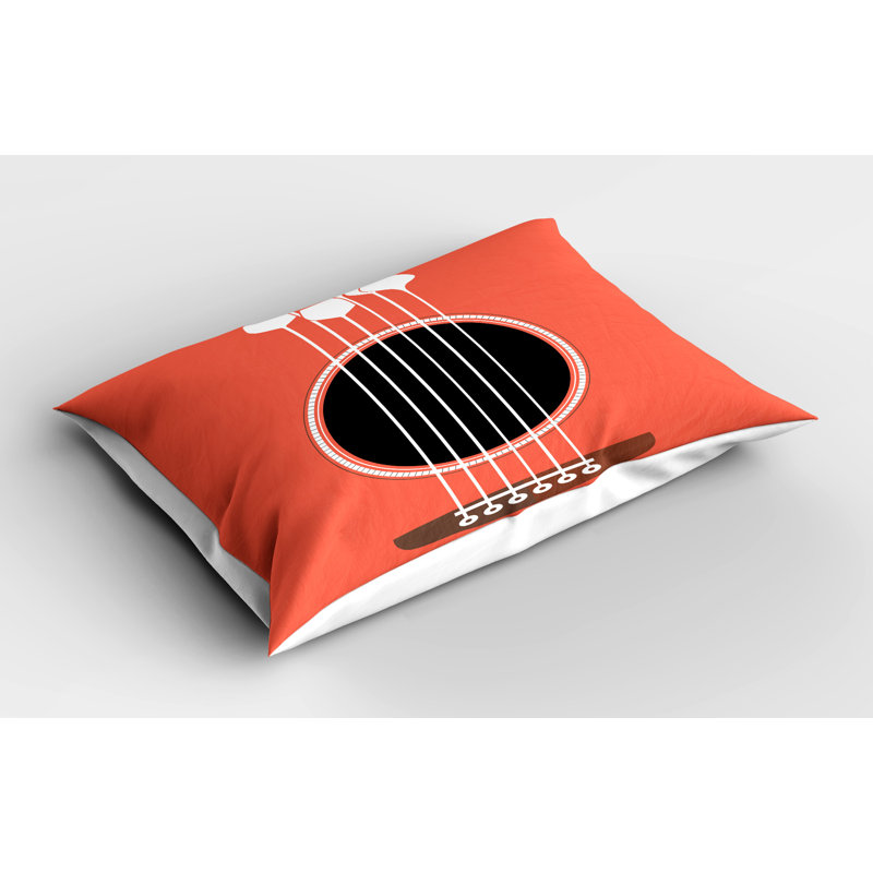 Ensemble de 2 taies décoratives pour guitare Ambesonne, H 20 po x l 30 po