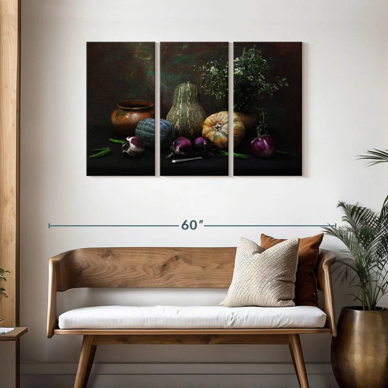 Yarlin Garden Vegetables, 28" H x 45" W