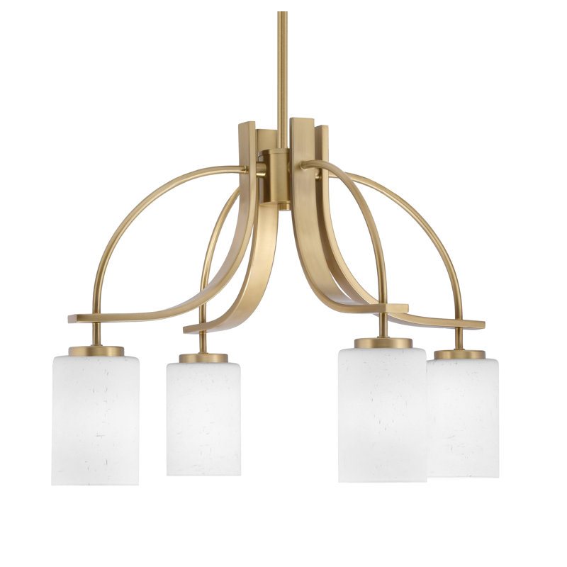 Lustre Madilynn Light, Downlight, Laiton New Age, H 15,75 po x l 23,25 po x P 23,25 po, 4