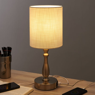 Cearra Metal USB Table Lamp