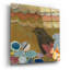 Art mural en verre rouge «Nesting Birds 1» par Candra Boggs par Red Barrel Studio®-667017125