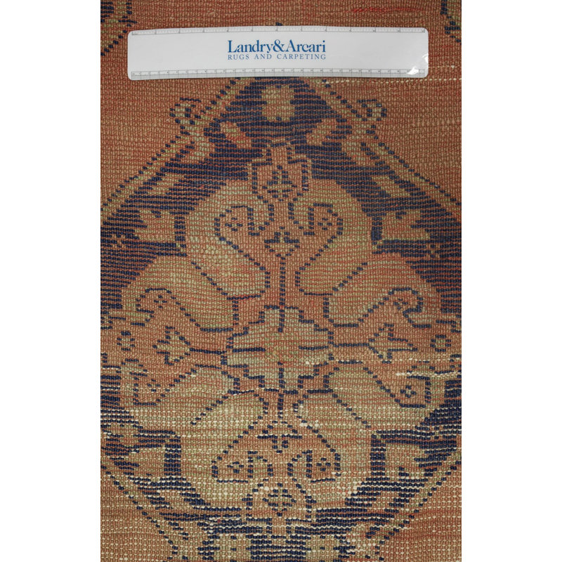 Vintage Turkish Konya Wool On Wool 4Ft9inx12ft4in Blush