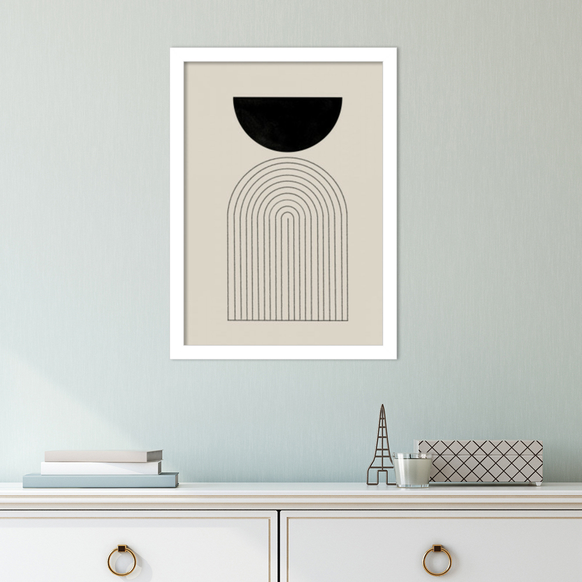 BaB No 1 by The MIUUS STUDIO, White, 21" H x 15" W x 1" D