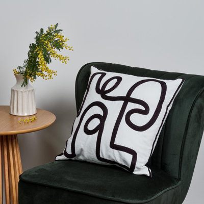 Bortola Abstract Square Euro Pillow Cover