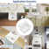 Ellai White Ceramic Utility Sink 24" Wall Mount Laundry Room Sink with 8 Inch Center Chrome Faucet