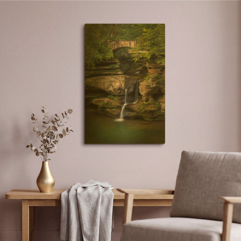 «Upper Falls Old Mans Cave» par Alan Majchrowicz, art mural en métal, 16 po x 24 po, 16 po x 24 po