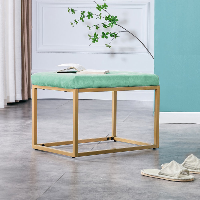 Repose-pieds Velvet, Velours vert clair