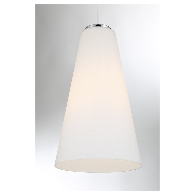 Christos 1-Light Pendant in Chrome, Chrome