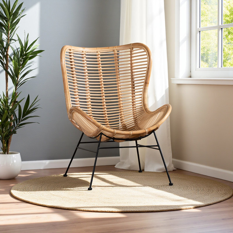 Fauteuil d'appoint Calarie Modern, Noir