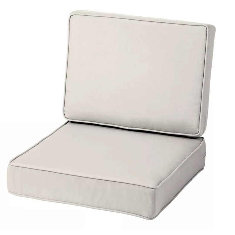 Outdoor Seat / Back Cushion, Cream, 24" W x 24" D