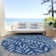Lamanna Washable Floral Indoor / Outdoor Rug