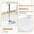 Bar Stool Adjustable Height Faux Leather Upholstered-1038744564