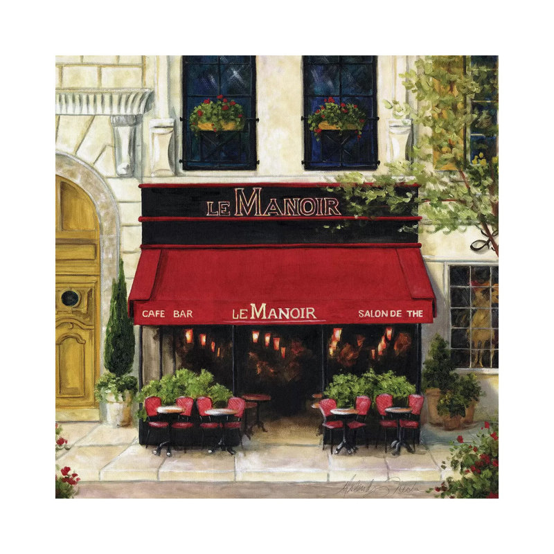 Cafe XIII by Malenda Trick - Painting on Canvas, 45.72 cm H x 45.72 cm W x 1.91 cm D, Wrapped Canvas