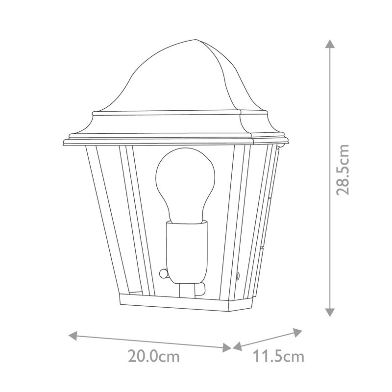 Ramona Outdoor Wall Lantern, Solid Brass