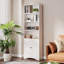 Bibliothèque standard H 70,8 "x l 23,6" avec 4 tablettes et 2 portes - pour le bureau à domicile et le salon-395813408