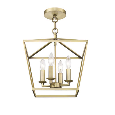 Lanterne Pendat 4 lumières à double fixation