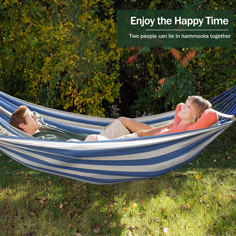 Adesina Double Spreader Bar Hammock, Blue