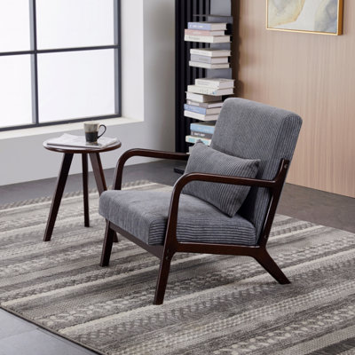 Ensemble de chaise d'appoint et de table basse de style moderne Mid-Century