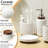 4 Piece White Ceramic Embossed Design Bathroom Accessories Set