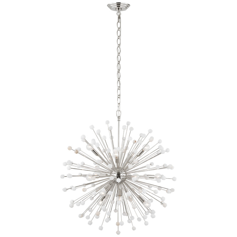 Lys 15 - Light Solid Brass Chandelier by Suzanne Kasler