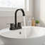 Robinet pour salle de bain à poignée double avec bec pivotant (ensemble de 2)-128613744