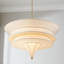 Lustre 5 lumières en tissu moderne à intensité variable