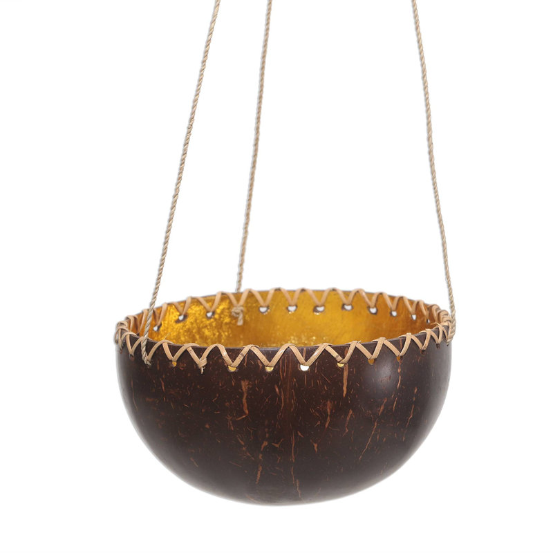 Northpoint Handmade Wood Hanging Planter