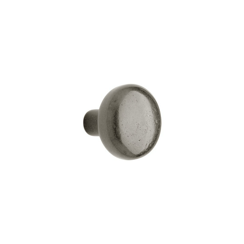Bronze Mushroom Knob, White Bronze Medium