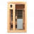 Low-EMF 2-Person Hemlock Far-Infrared Indoor Sauna Room with Heated Glass Door