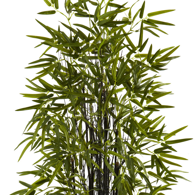 Bambou artificiel en pot, H 60 po x l 31,5 po x P 31,5 po / 750 feuilles