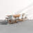Anautica 8 - Person Wood Patio Dining Set with Rectangular Table