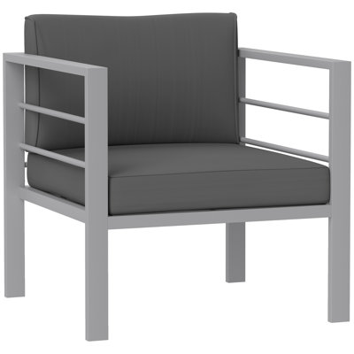 68cm Wide L-Shaped Patio Sofa with Cushions