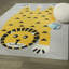Power Loom Yellow/Black Area Rug-1581566102