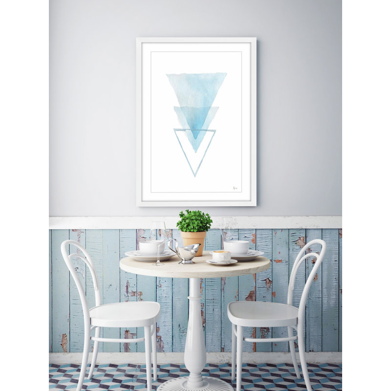 « inversed iceberg »-cadre photo, impression sur papier, H 18 po x l 12 po x P 1,5 po, Cadre blanc