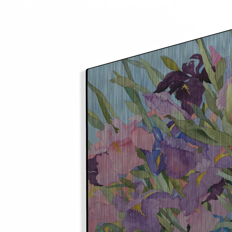 Iris Garden X par Sharon Pitts, H 24 po x l 36 po