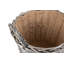 Wicker Round Lined Log Basket-812750585