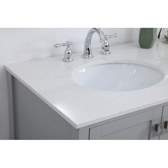 Andover Mills™ Broadview 42'' Single Bathroom Vanity with Engineered ...
