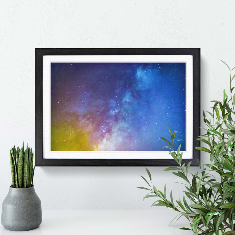 Out of Space Vol.13 - Picture Frame Graphic Art Print, 27cm H x 36cm W x 2cm D, Black Framed