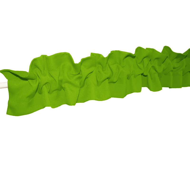 Window Valance, 72" W x 7" L, Lime Green